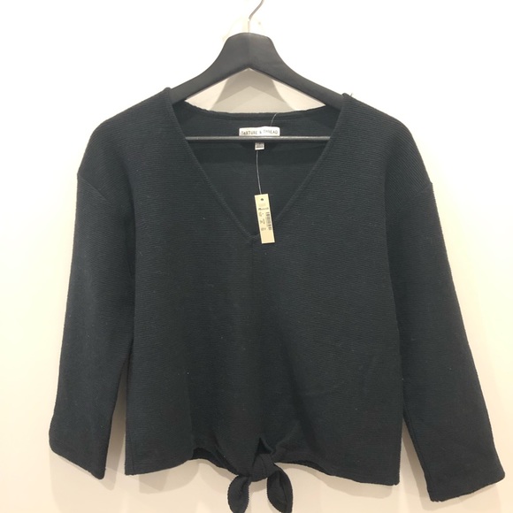 ❤️❤️❤️ SALE Madewell Tie Front Top - Picture 3 of 6